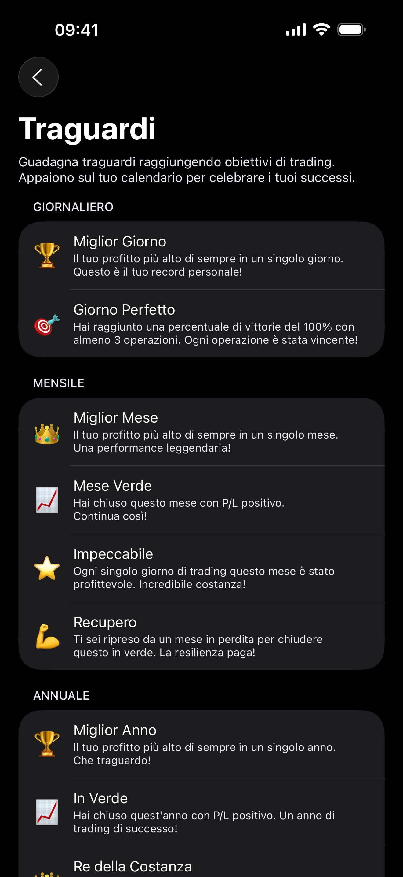 Vista highlights di Proloca su iPhone